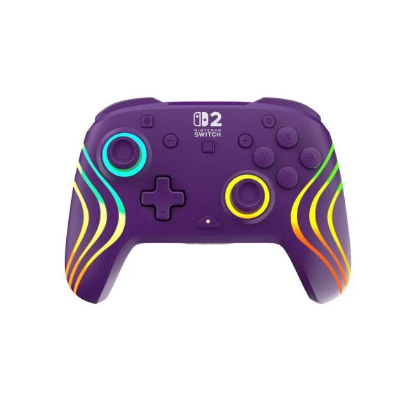Control Inalámbrico Turtle Beach Afterglow Wave RGB para Nintendo Switch 2 Morado